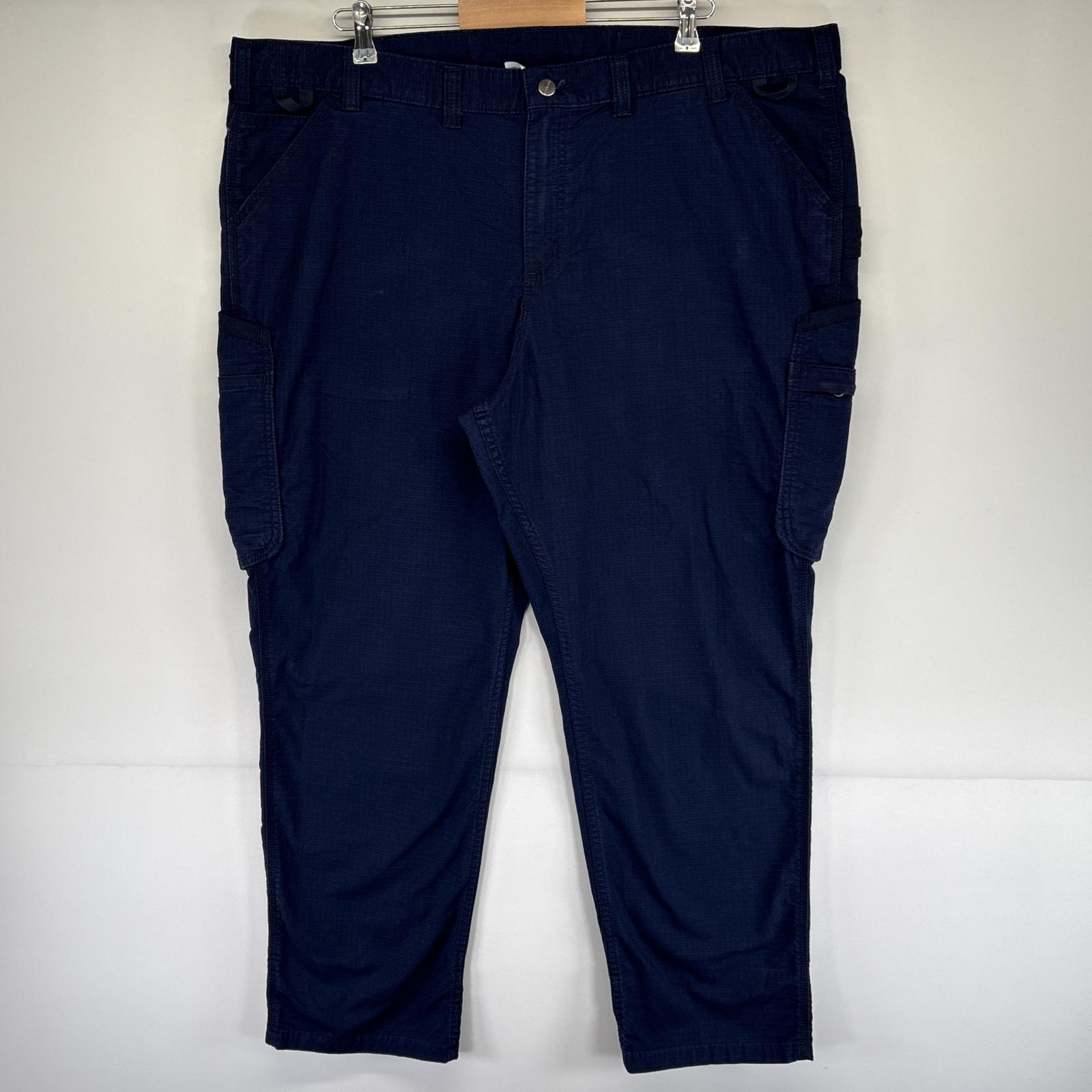 ネイビー ワークパンツ カーゴポケット付き カーハート ネイビー