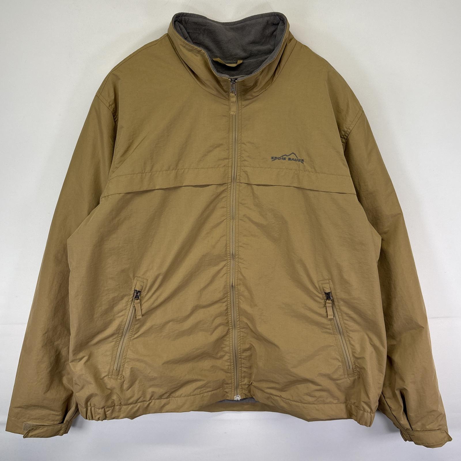 00s Eddie Bauer ウォームアップ ジャケット ロゴ ブラック 古着 楽天市場】90s 希少サイズ S □ エディーバウアー 裏 フリース