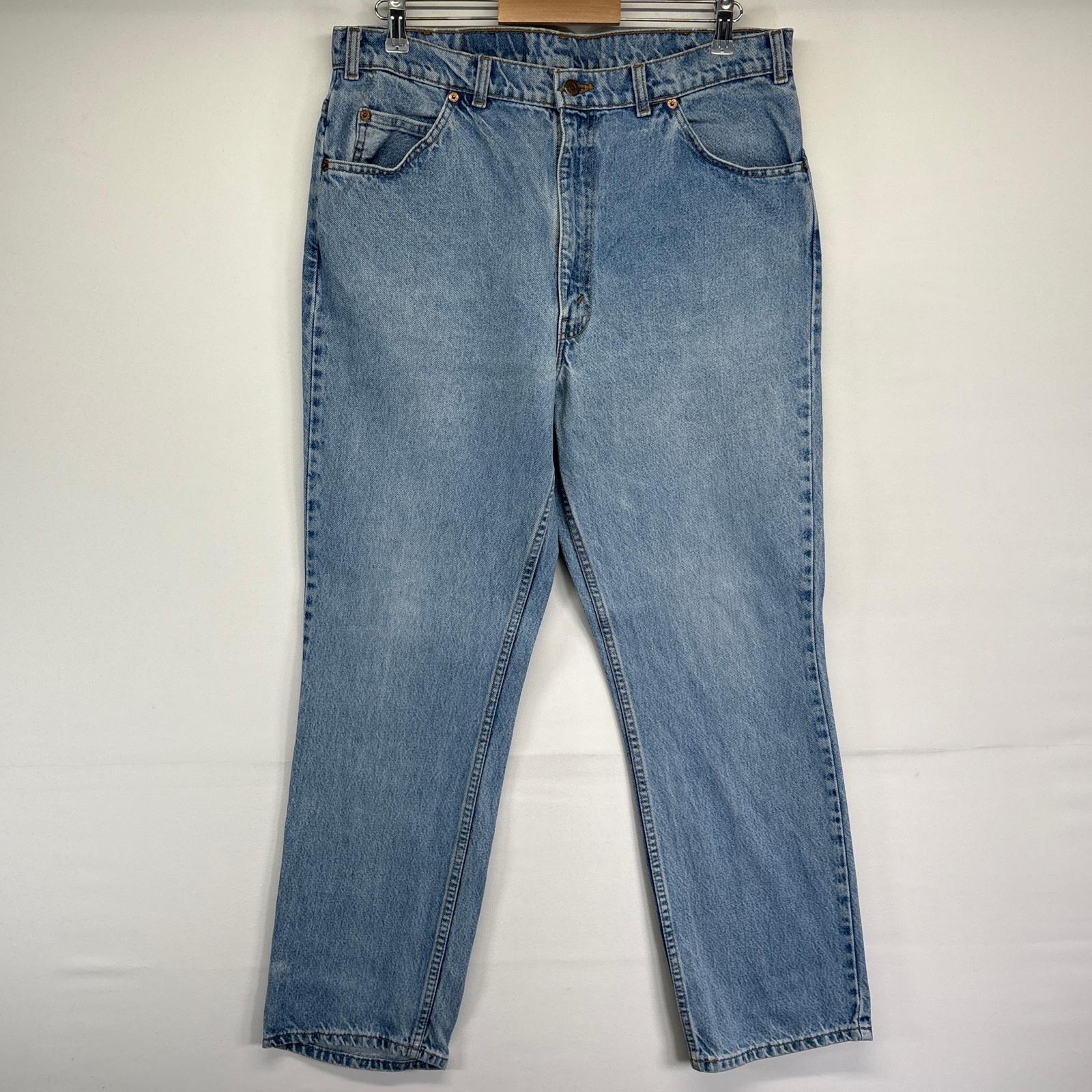 古着 80's/80年代 ヴィンテージ リーバイス Levi's デニムパンツ スリムストレート 619 ジーンズ ジーパン オレンジタブ w38 L30 ブルー メンズ 【中古】