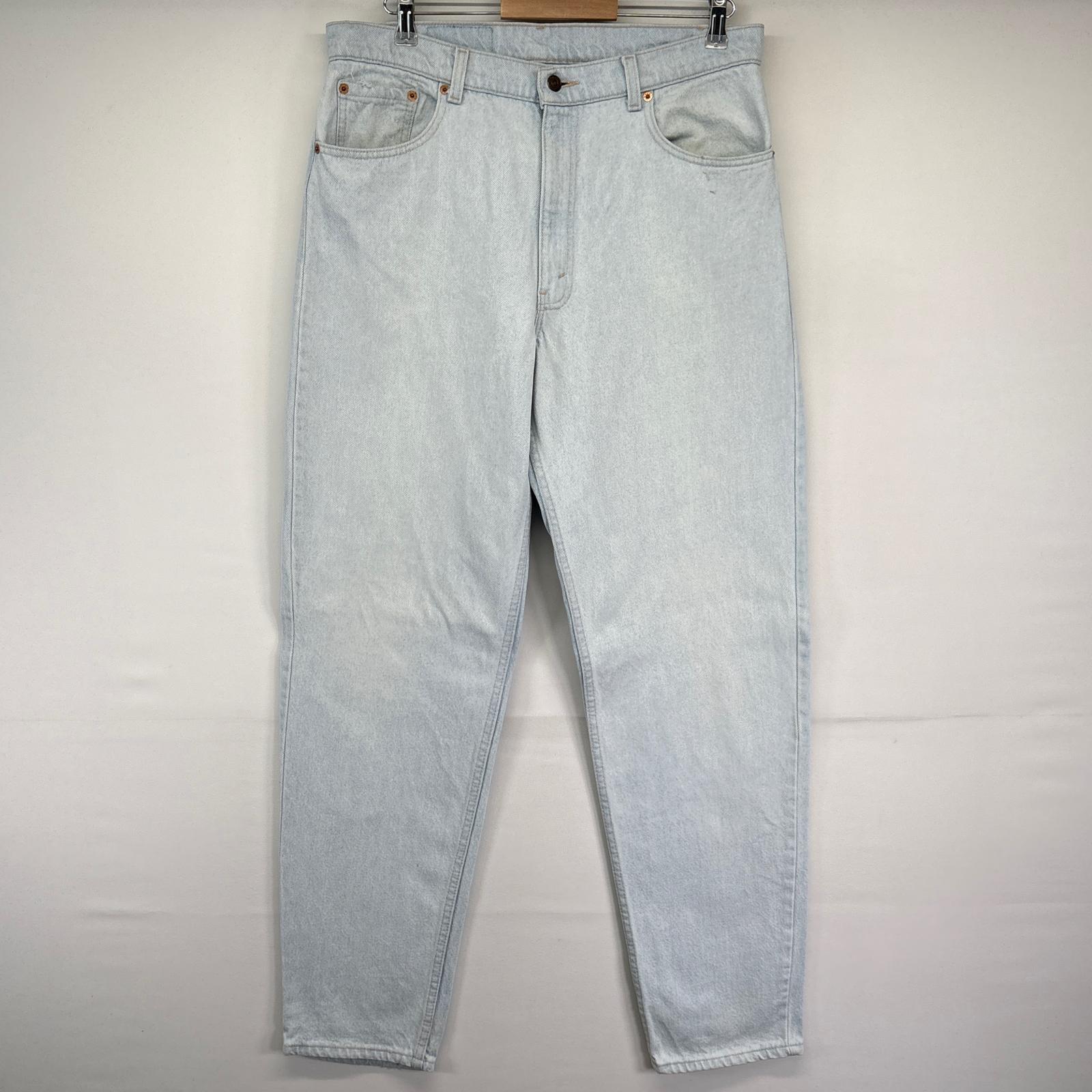 古着 リーバイス Levi's USA製 デニムパンツ 550 テーパード ジーンズ ジーパン 長ズボン ロング w36 L34 アイスブルー メンズ 【中古】 6,864円