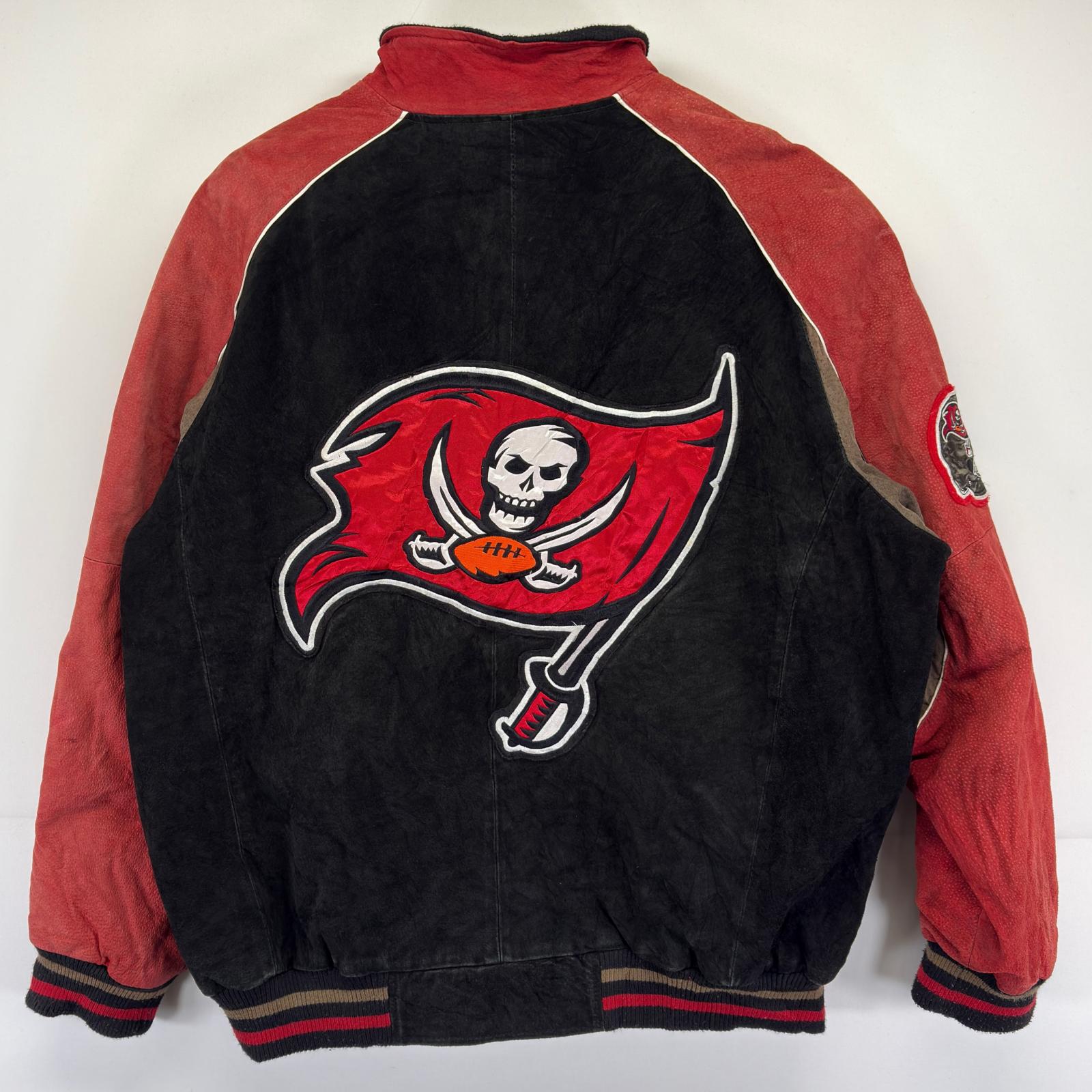 古着 NFL NFL スタジャン BUCCA NEERS 大きいサイズ バックデザイン スポーツ ワッペン 2XL マルチカラー メンズ 【中古】｜古着屋NIKKU