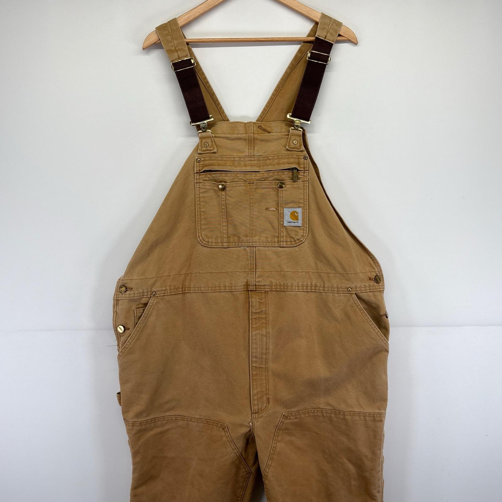 楽天市場】【中古】【古着】 carhartt ダック オーバーオール W46 XL
