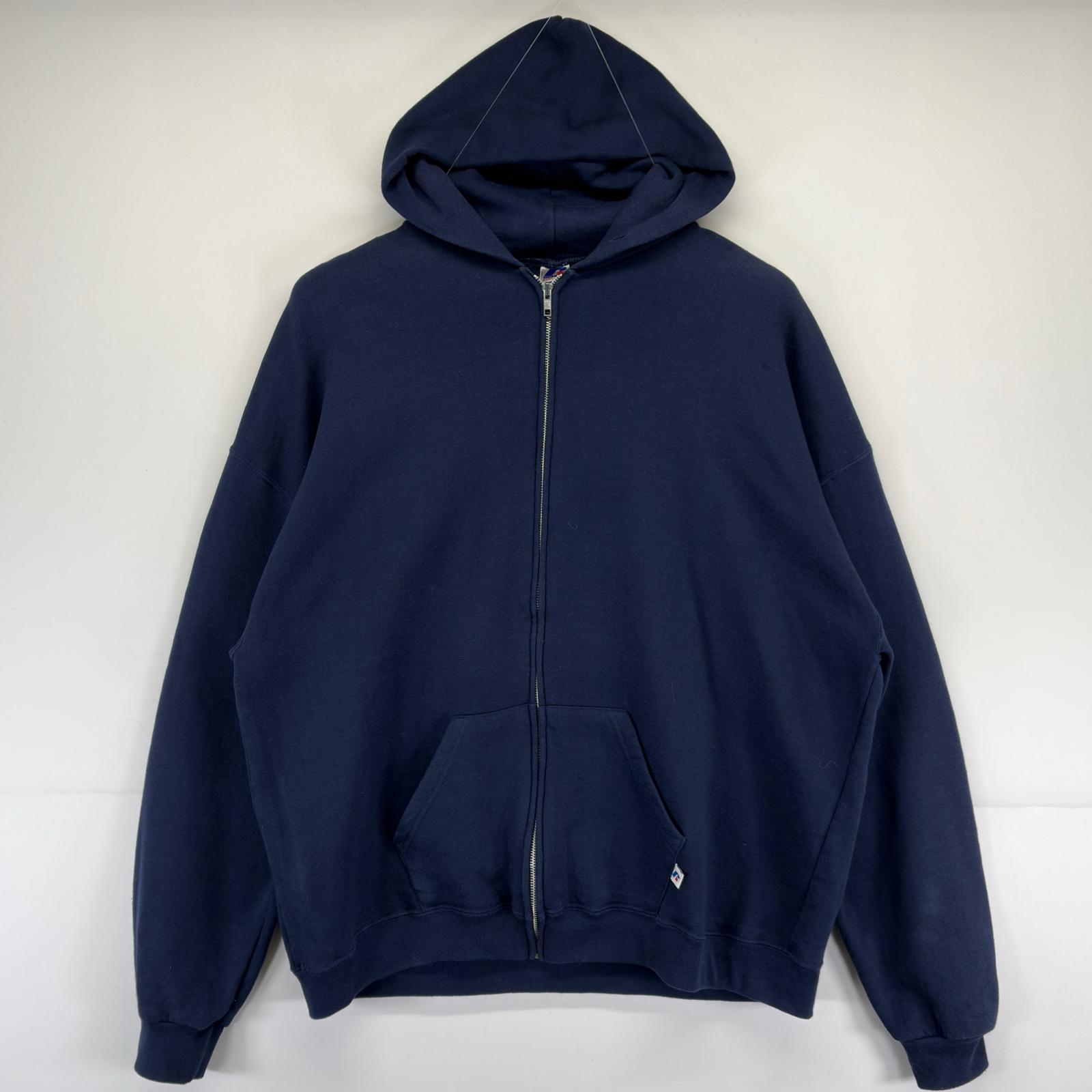 楽天市場】00s ラッセル RUSSELL 無地 ジップアップ ブラック