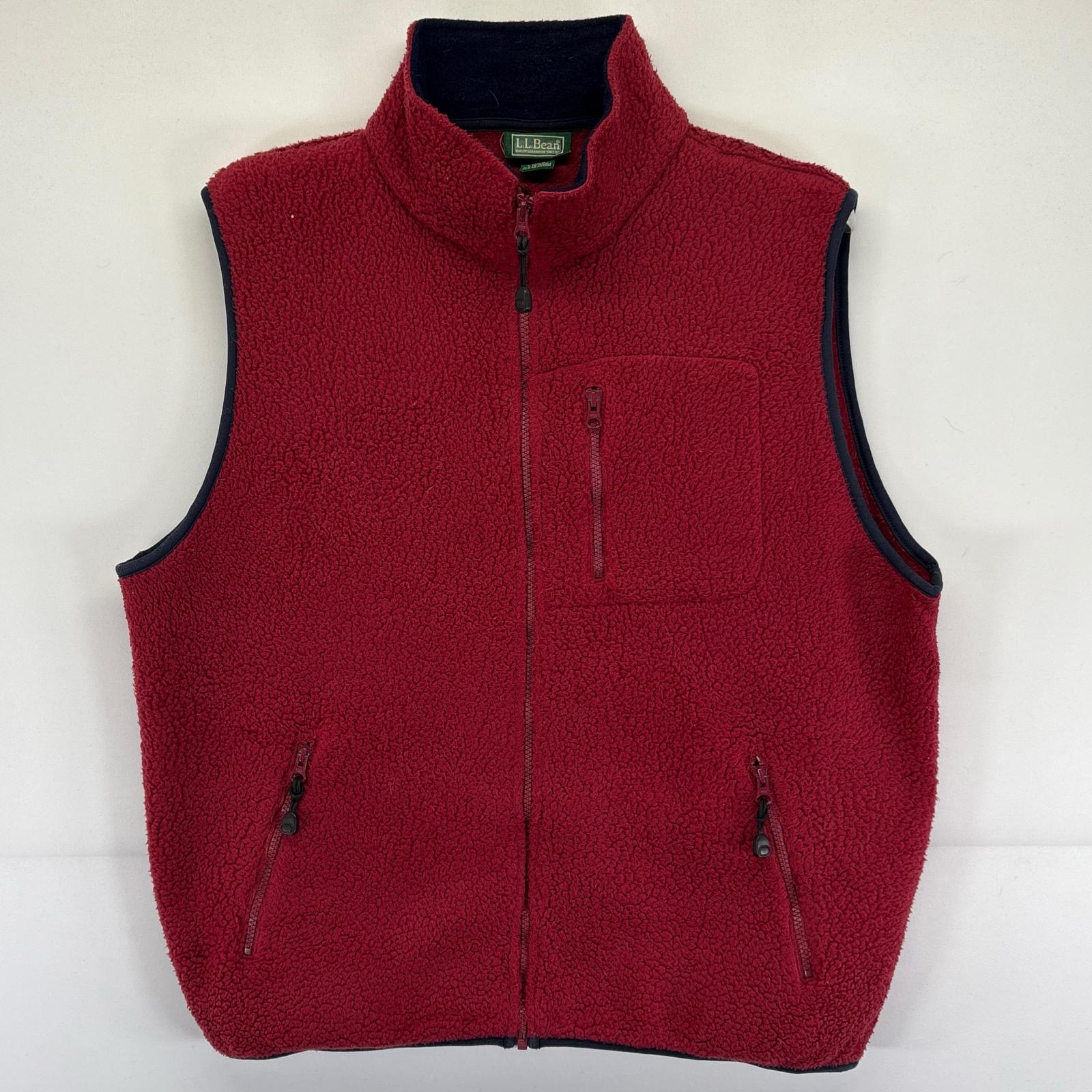 楽天市場】90s エルエルビーン フリース ベスト メンズ L 程 古着 90