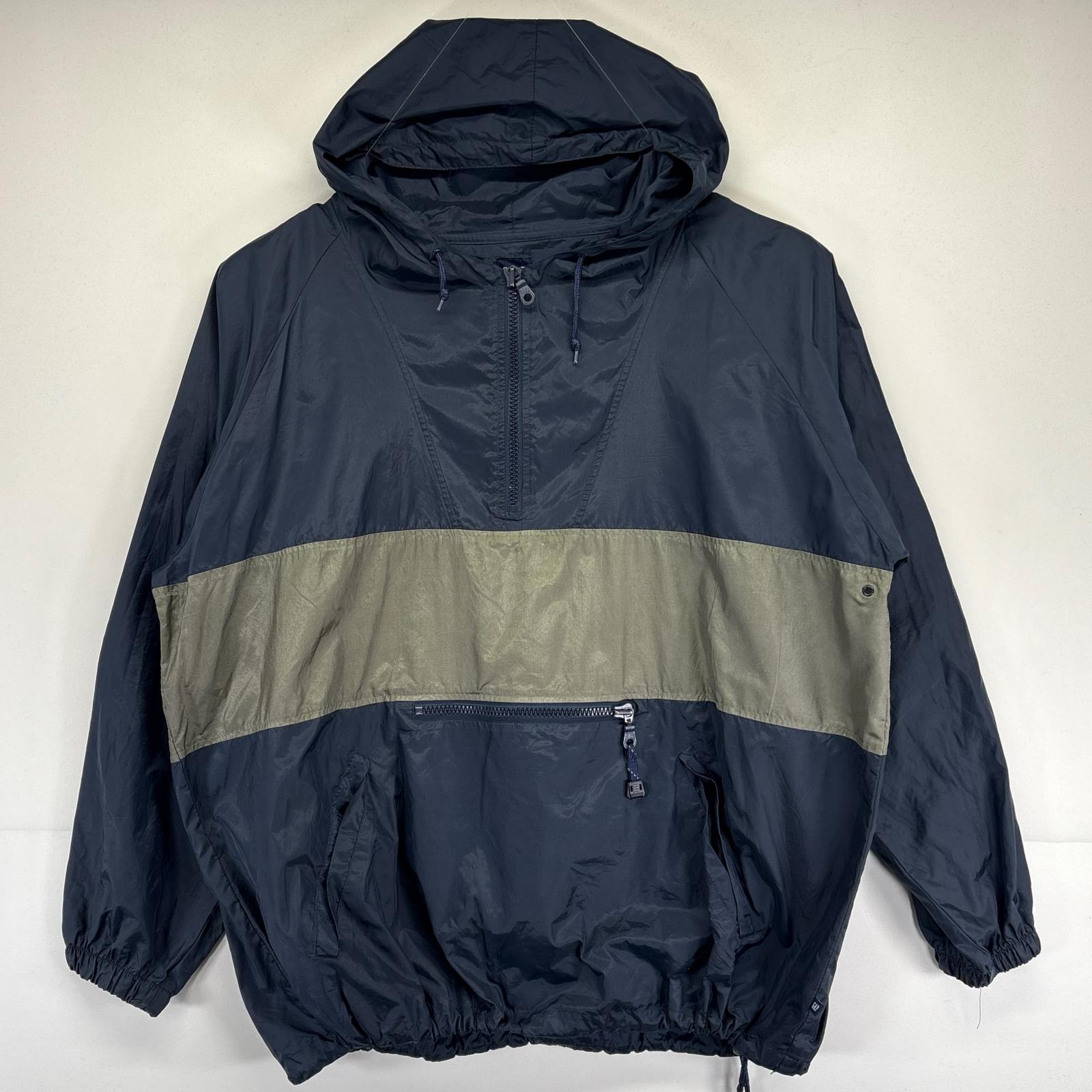 楽天市場】90s GAP ハーフジップ ナイロン アノラック パーカー