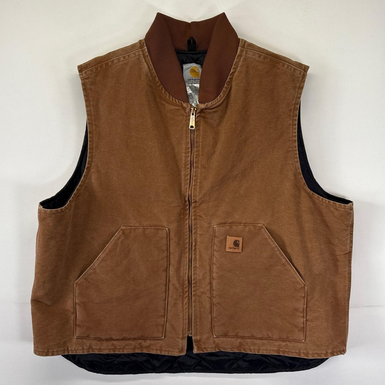 楽天市場】Carhartt カーハート ベスト サイズ:XL 90s 企業ロゴ刺繍