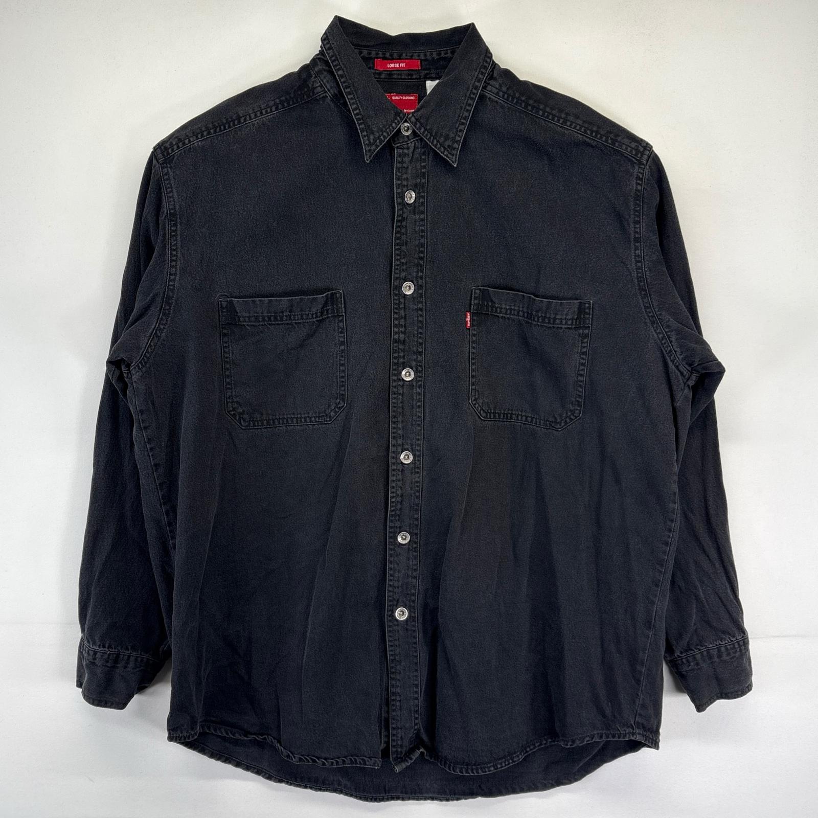 楽天市場】古着 リーバイス Levi's 長袖シャツ デニムシャツ ブラック
