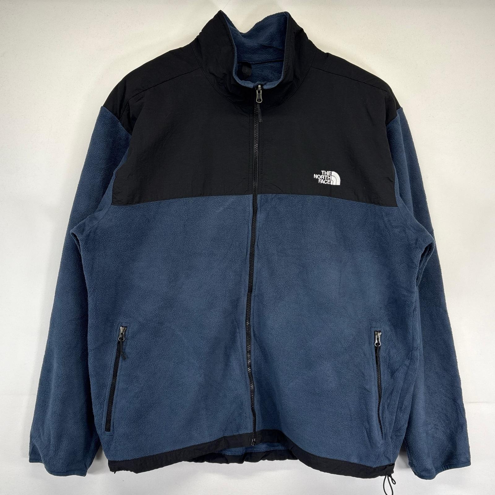 古着 ザ・ノースフェイス THE NORTH FACE フリースジャケット フルジップ デナリジャケット ワンポイントロゴ フルジップ 2XL ブラック メンズ 【中古】