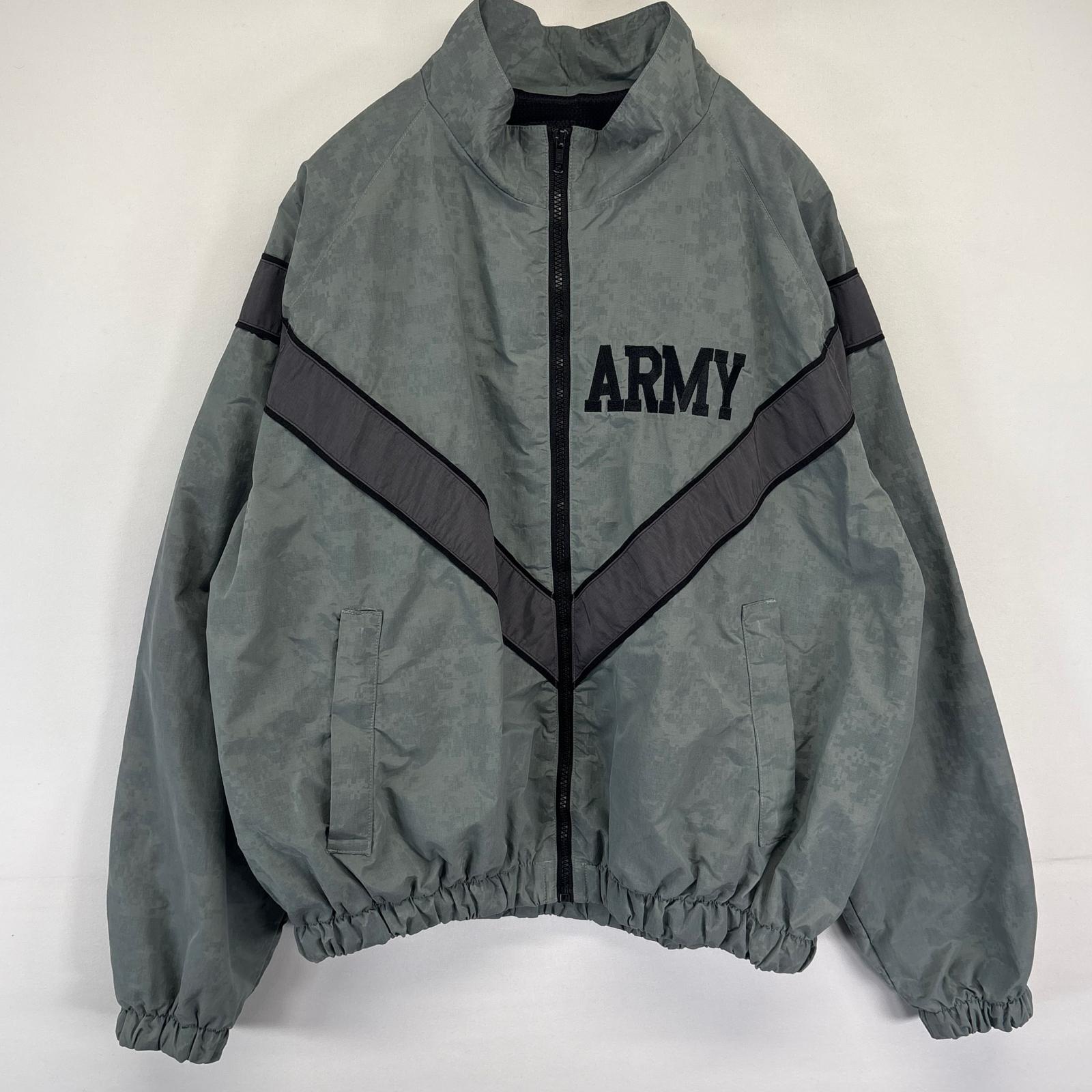 古着 ミリタリー ミリタリージャケット トレーニングジャケット リフレクター デジカモ 米軍 ARMY SMALL グレー系 メンズ 【中古】