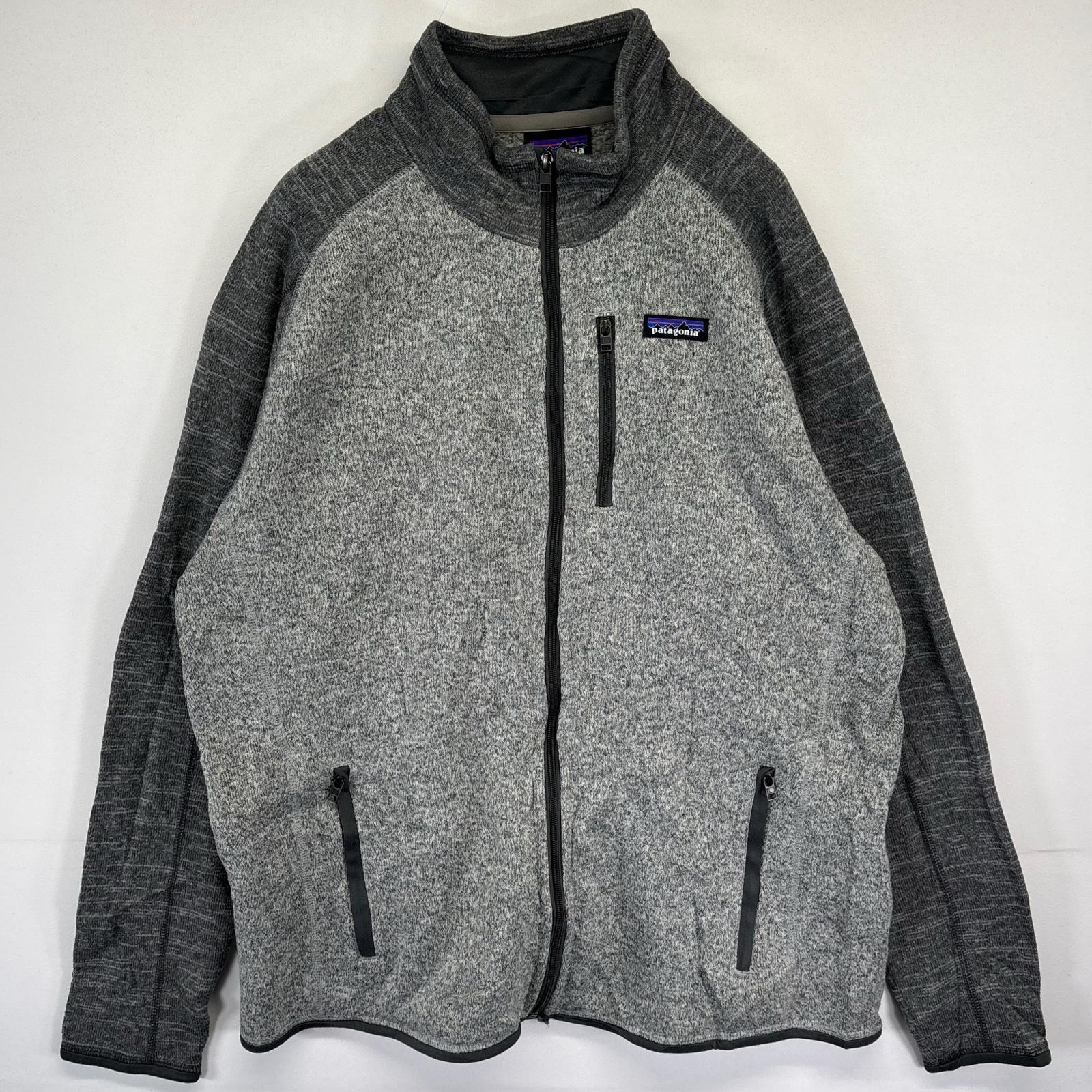 古着 パタゴニア patagonia フルジップフリースジャケット ベターセーター アウトドア ワンポイントロゴ グレー系 メンズ 【中古】