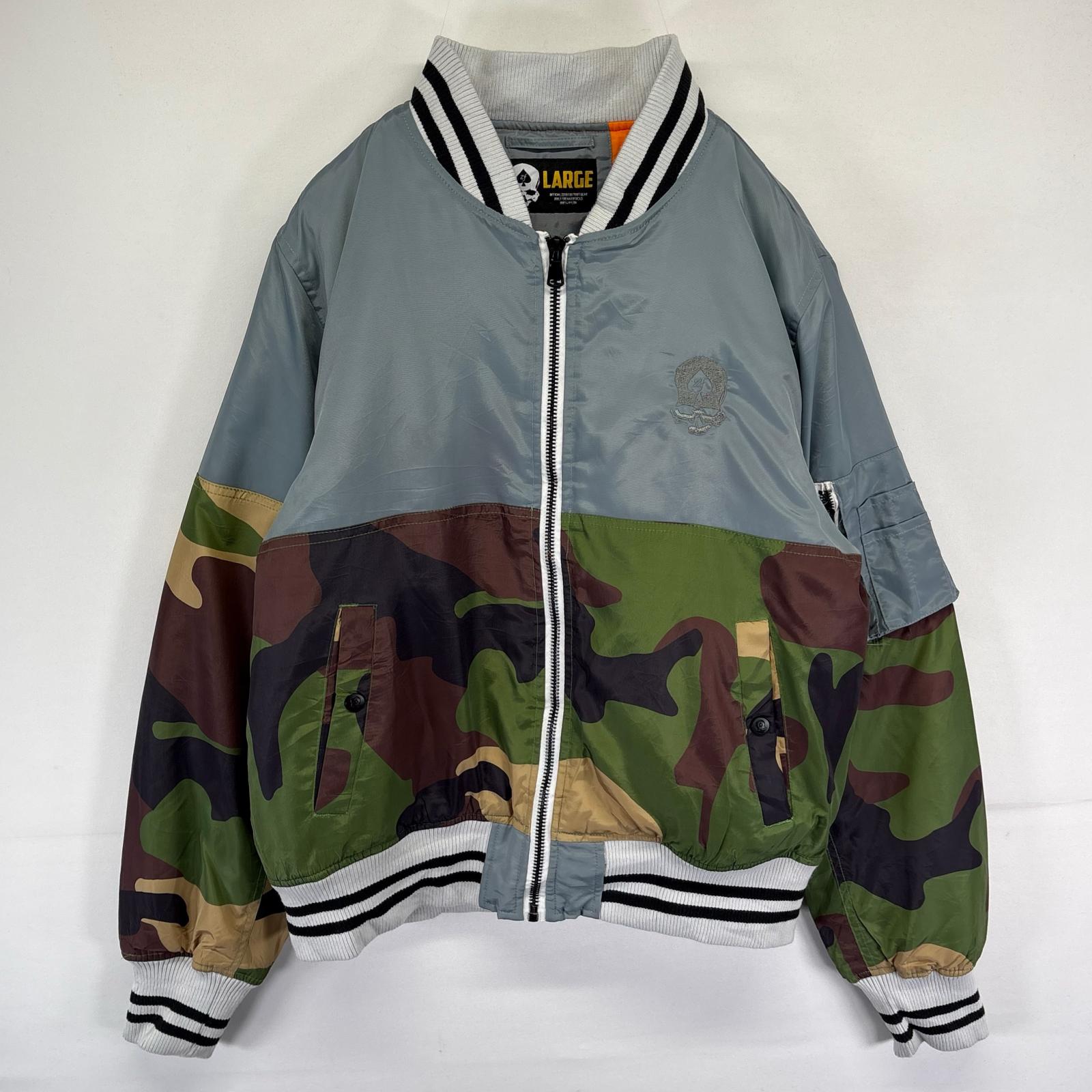 古着 ゼロフォックストロット Zero Foxtrot ジャケット 中綿 ブルゾン フルジップ L グレー系 カモフラージュ（迷彩） メンズ 【中古】