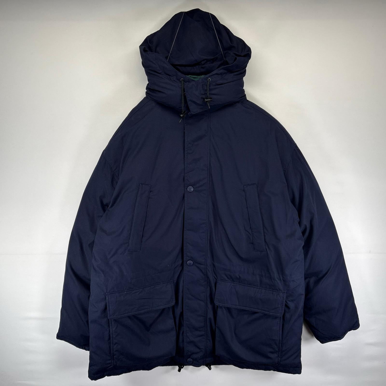 古着 エディー・バウアー Eddie Bauer ジャケット ダウンジャケット フルジップ 大きいサイズ アウトドア 2XL ネイビー系 メンズ 【中古】|古着屋NIKKU