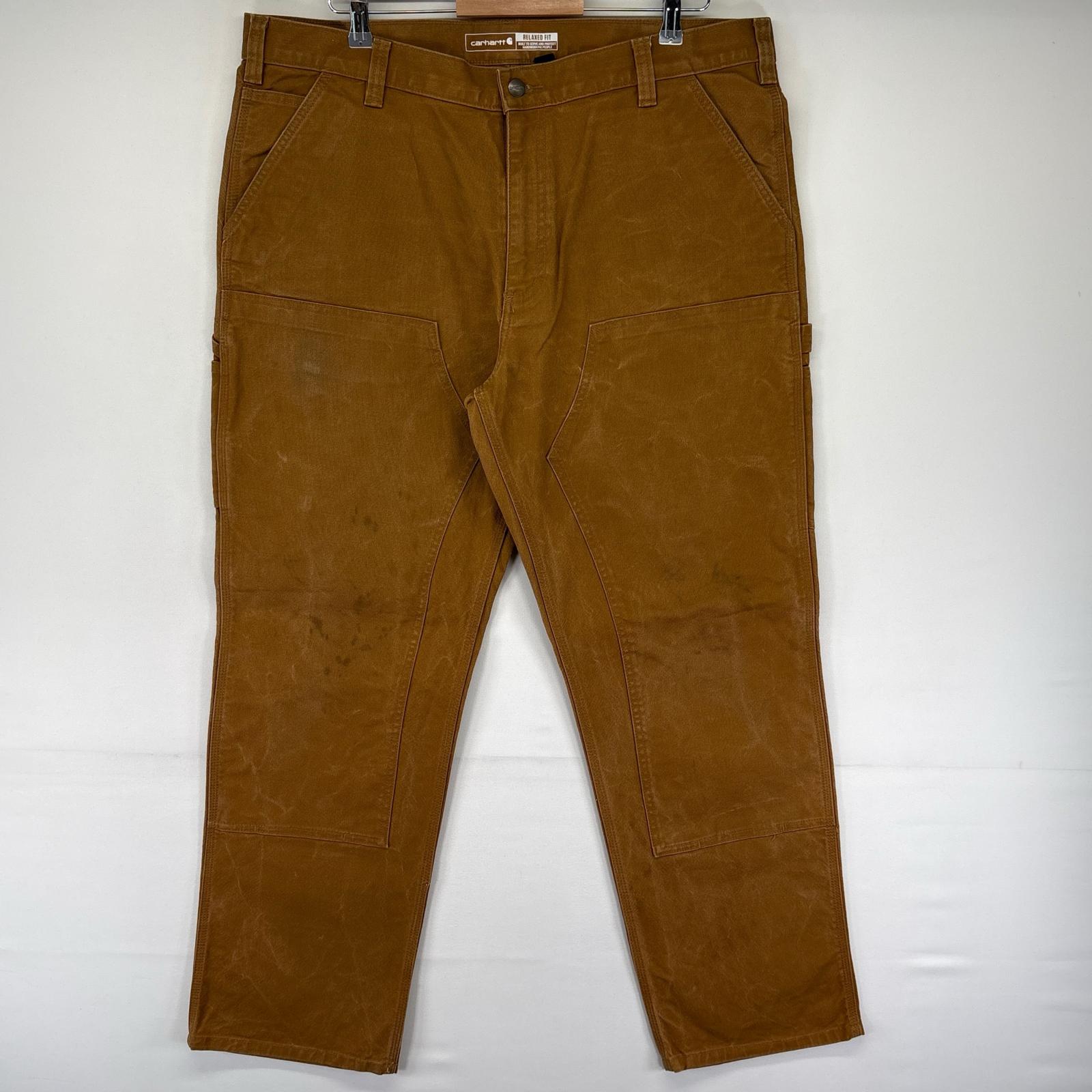 古着 カーハート Carhartt ダック パンツ ペインター ダブルニー ワーク ハンマーループ 大きいサイズ W40 L32 ブラウン系 メンズ 【中古】|古着屋NIKKU
