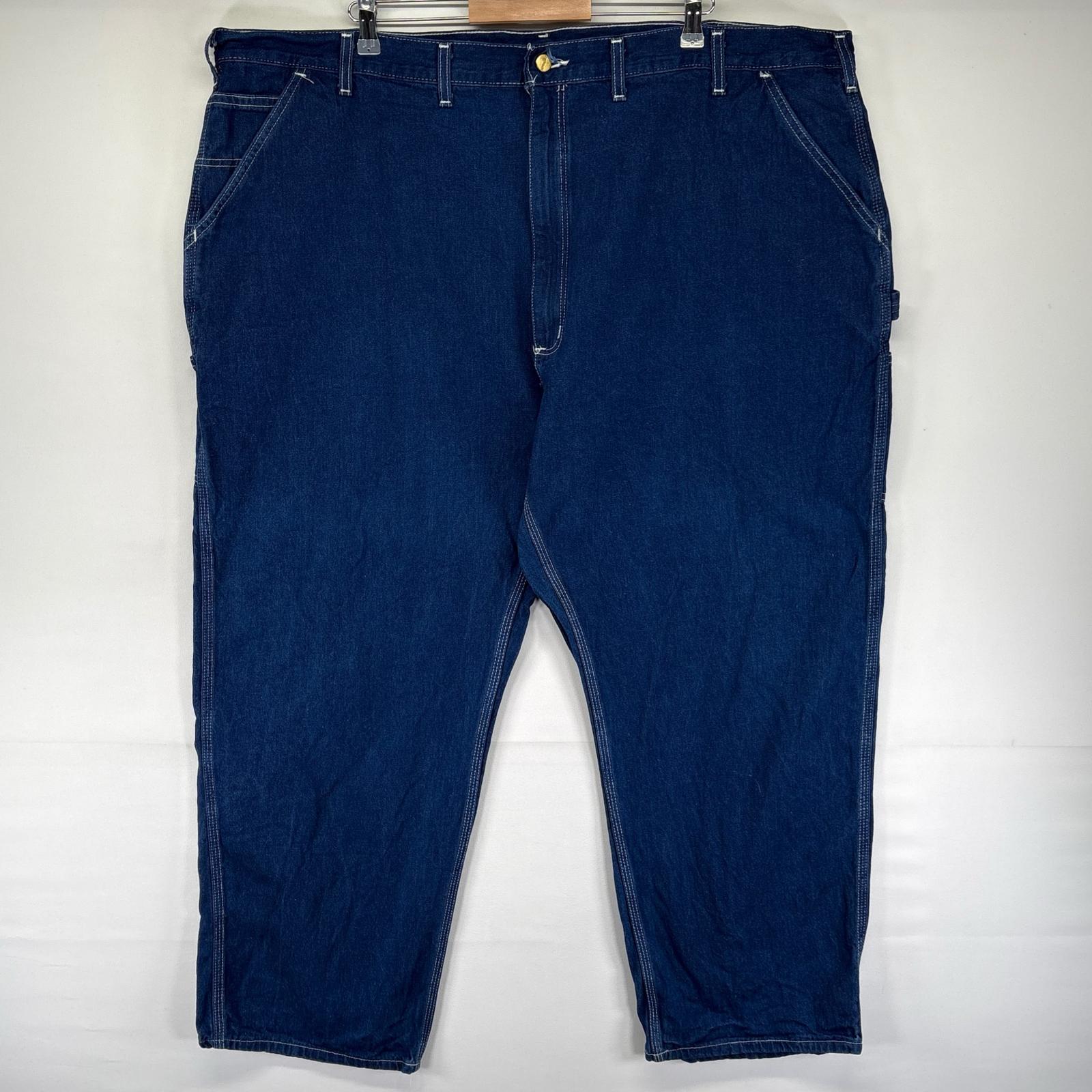 古着 カーハート Carhartt デニム パンツ ペインター ハンマーループ ワンポイントロゴ 大きいサイズ W50 L30 ブルー系 メンズ 【中古】｜古着屋NIKKU