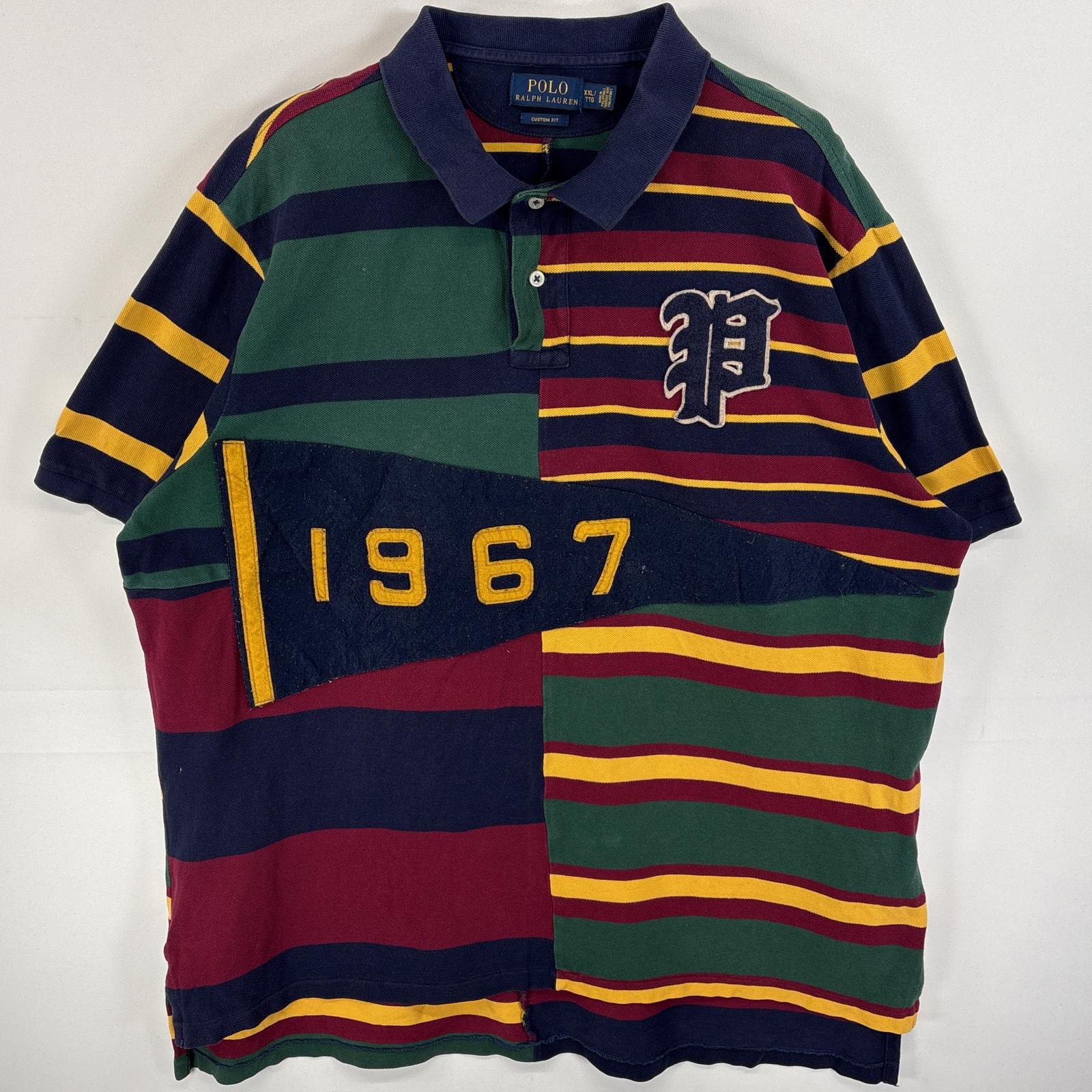 ✴︎新品未使用✴︎ラルフローレンポロシャツ ラルフローレンRALPH LAUREN ポニー刺繍ポロシャツ 白紫S (K