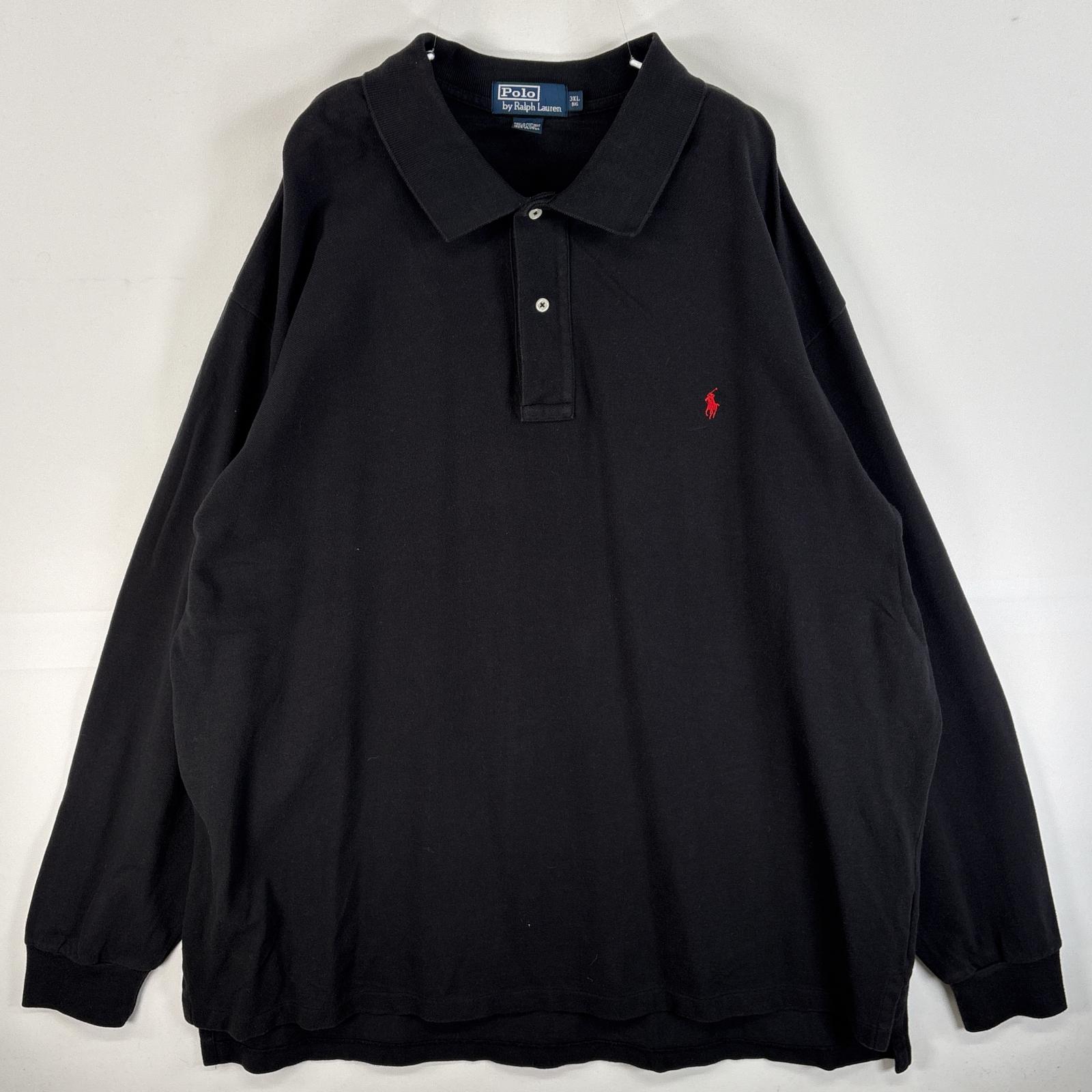 01M716◯ 90s RalphLauren 希少 黒 長袖 ポロシャツ L 楽天市場】古着 90's/90年代 ポロバイラルフローレン Polo by