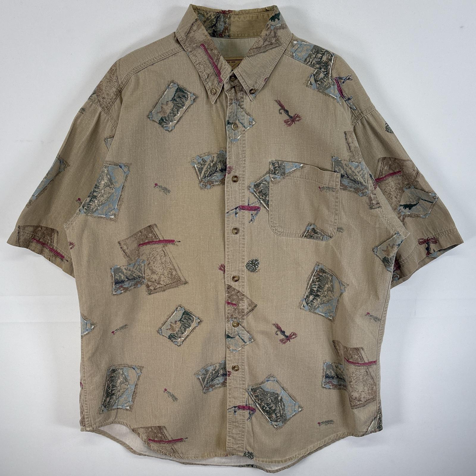 『US輸入』WOOLRICH BDシャツ 半袖 総柄 カジキ コットン XL 楽天市場】【中古】 ウールリッチ WOOLRICH 魚柄 半袖 シャツ
