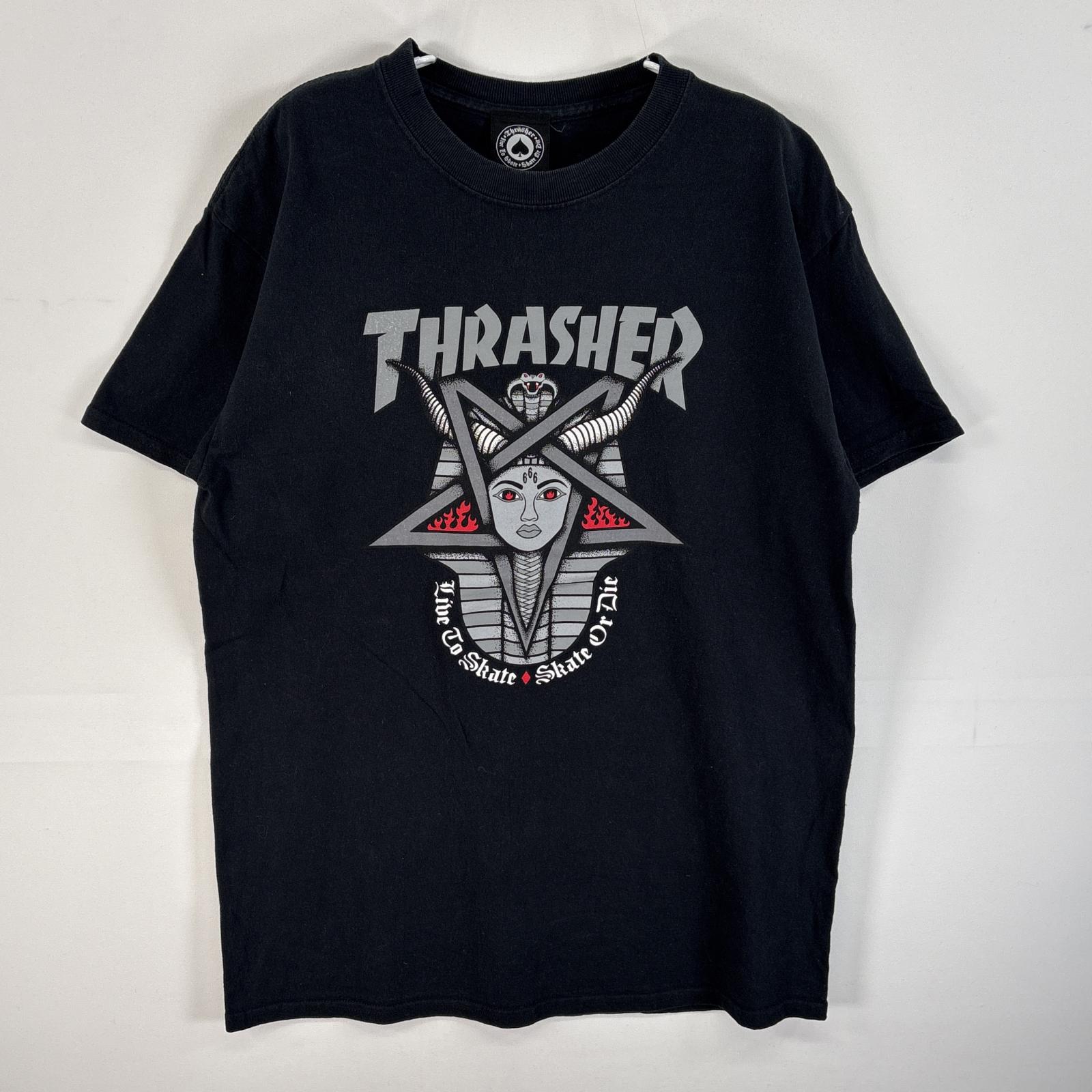 【珍品】vintage thrasher Tシャツ 80's スラッシャー THRASHER (スラッシャー) Tシャツ 80年代 - 高円寺 古着屋 MAD