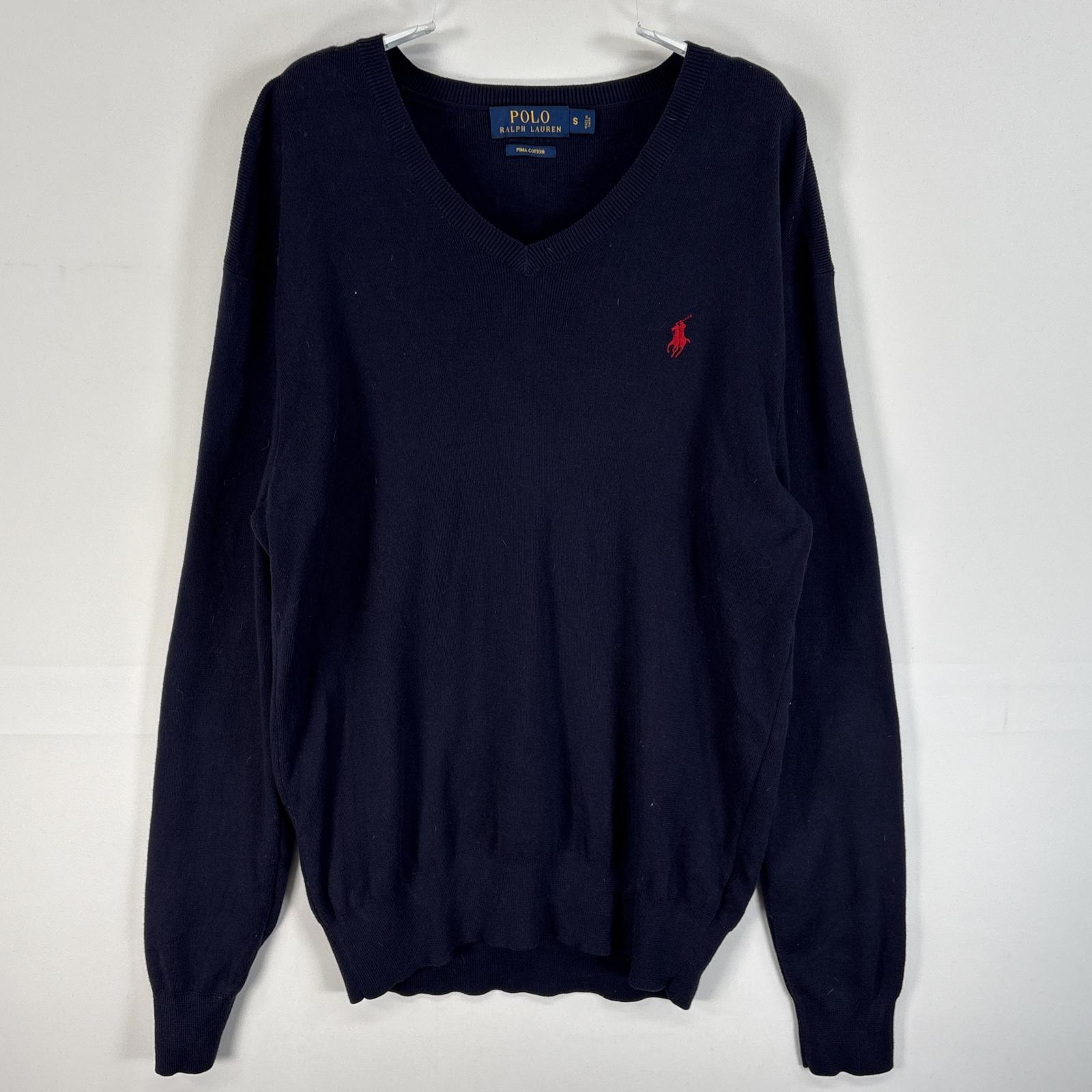 USA古着 90's/90年代 トミーヒルフィガー   長袖 セーター ワンポイント コットン ニット 大きいサイズ ネイビー 無地 TOMMY HILFIGER - 古着 90's/90年代 トミーヒルフィガー TOMMY