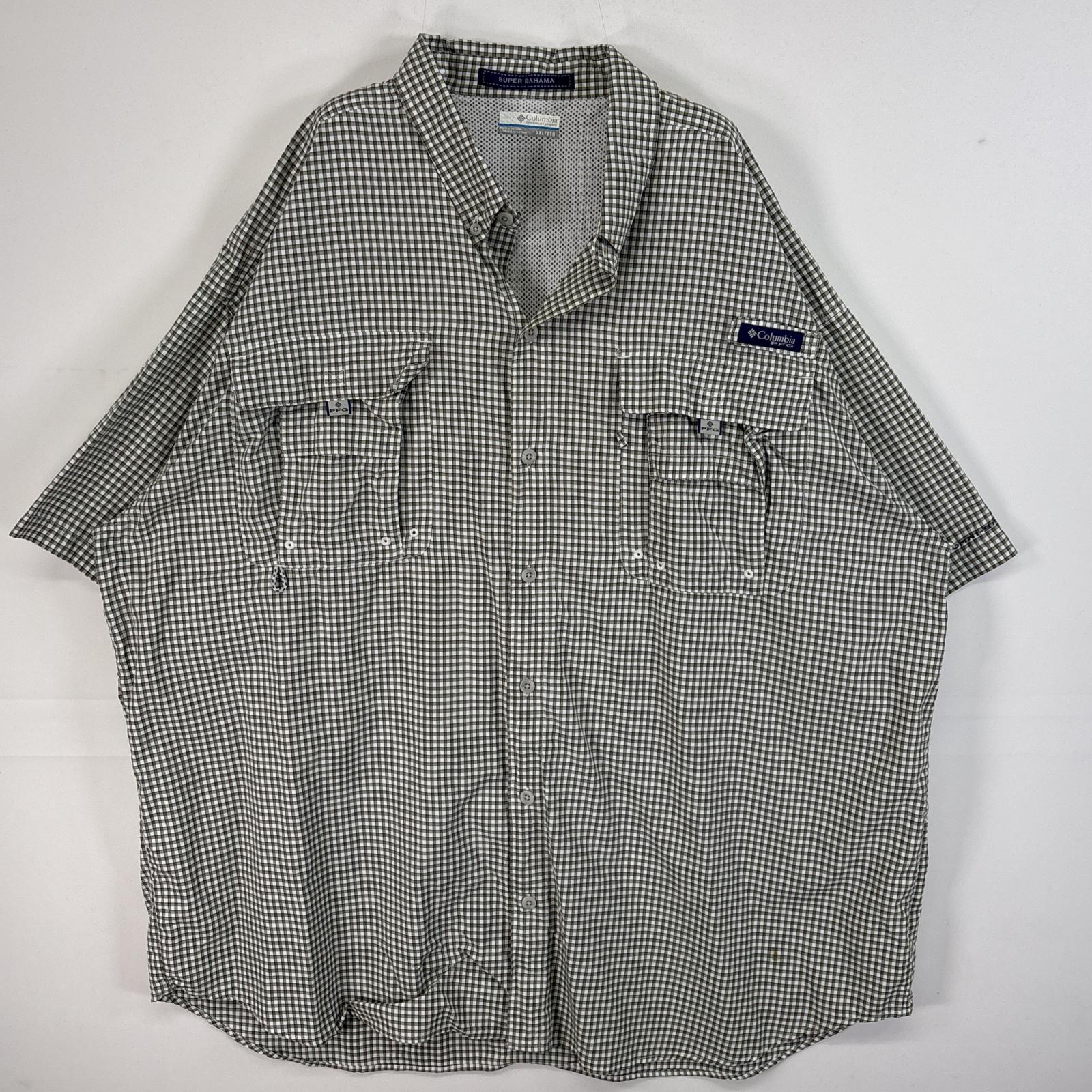 楽天市場】16年製 Columbia PFG Check S/S Fishing Shirt 赤白 M