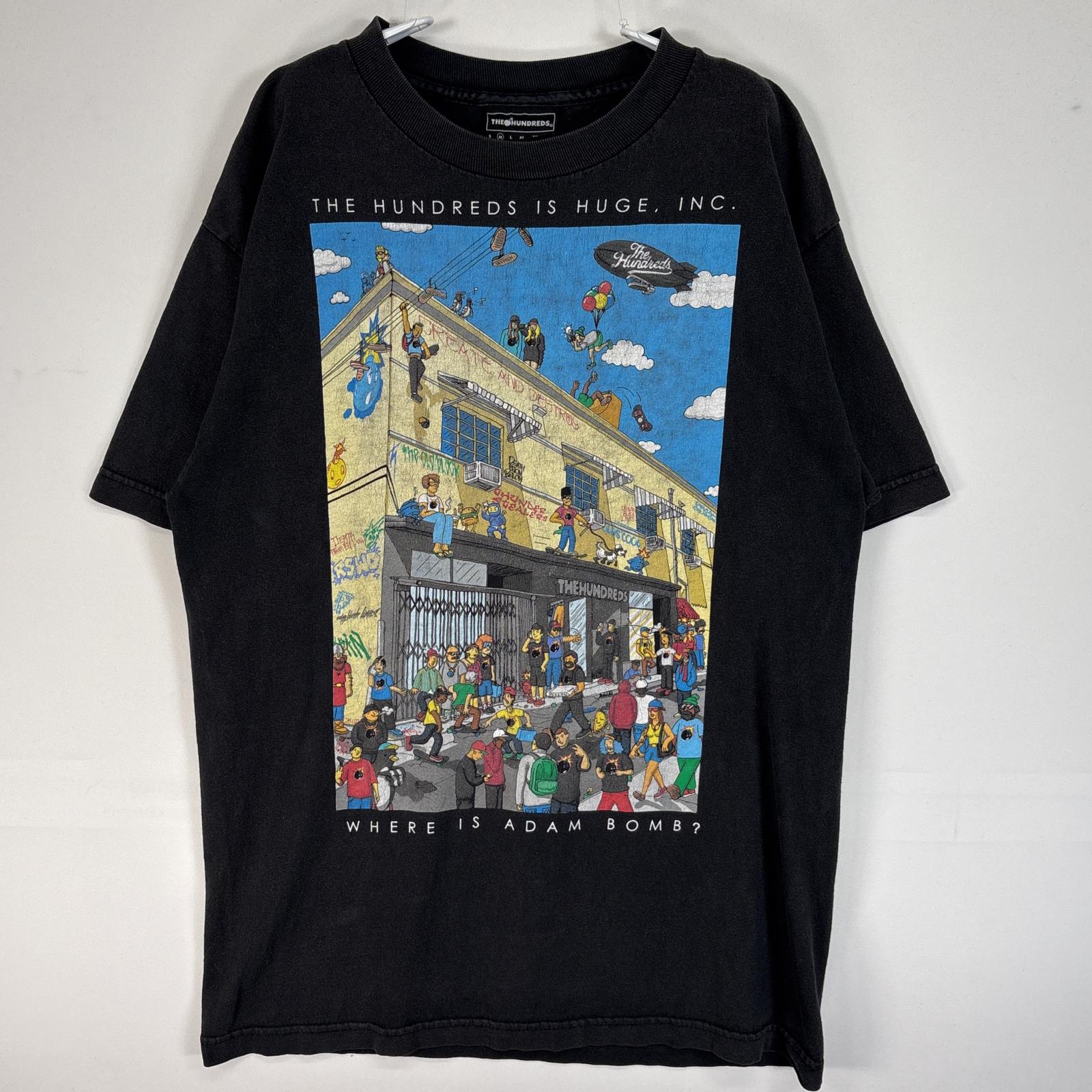 90s  GRIND KING  T-shirt  L  グラインドキング USA製 90s GRIND KING Print S/S Tee 黒 L グラインドキング