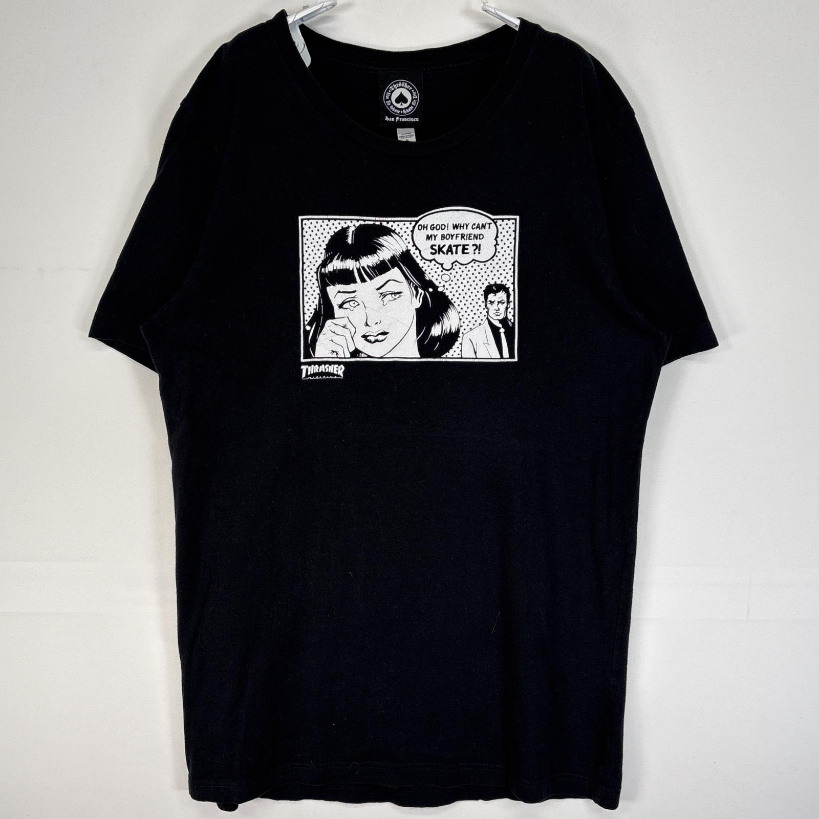 【グッドカラー】90s 00s スラッシャー ヘインズ ボーイフレンド T グッドカラー】90s 00s スラッシャー ヘインズ ボーイフレンド T