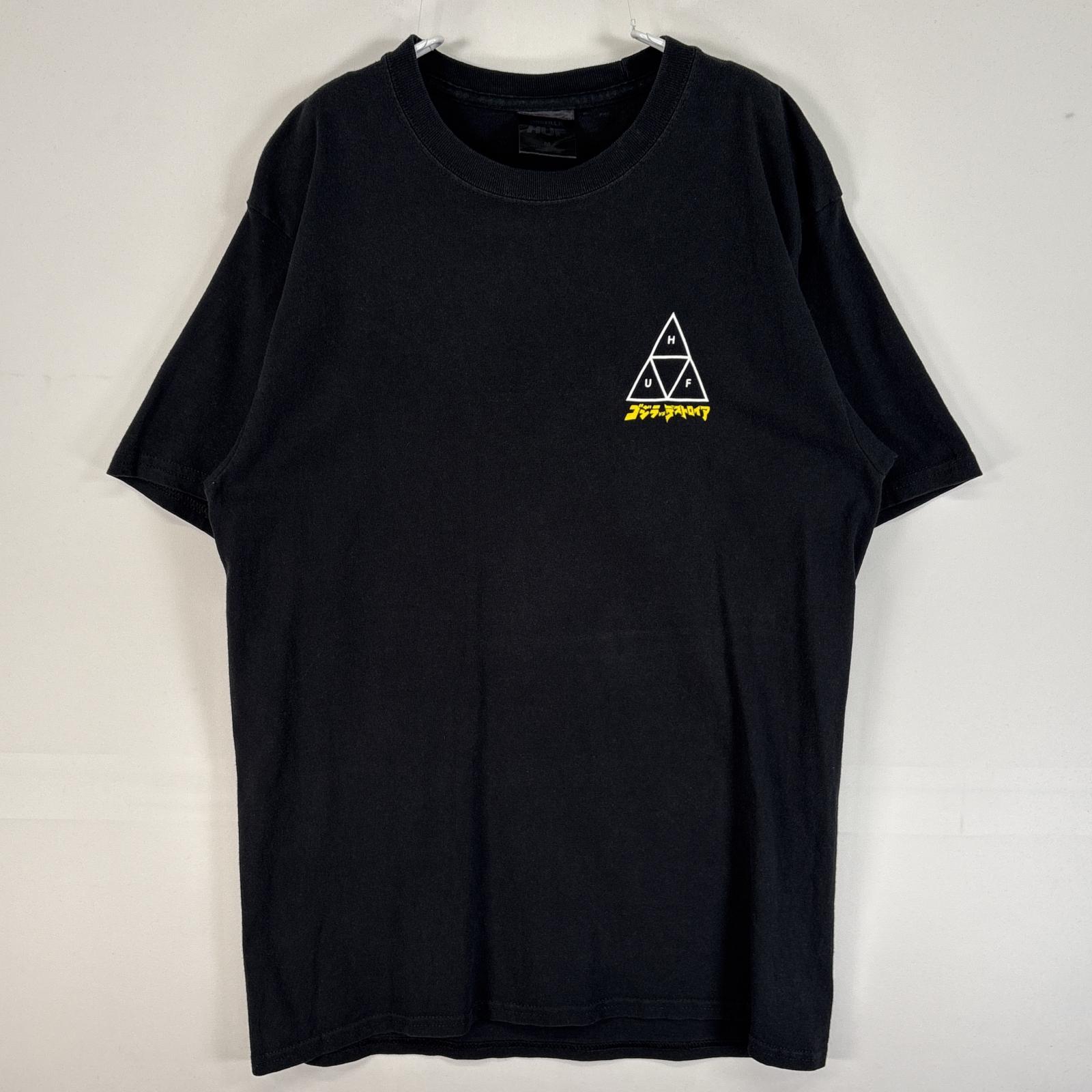 古着 90s ゴジラ 半袖 シャツ アニメ 映画 ムービー ブラック 黒 ① 古着 90s ゴジラ 半袖 シャツ アニメ 映画 ムービー ブラック 黒 ①