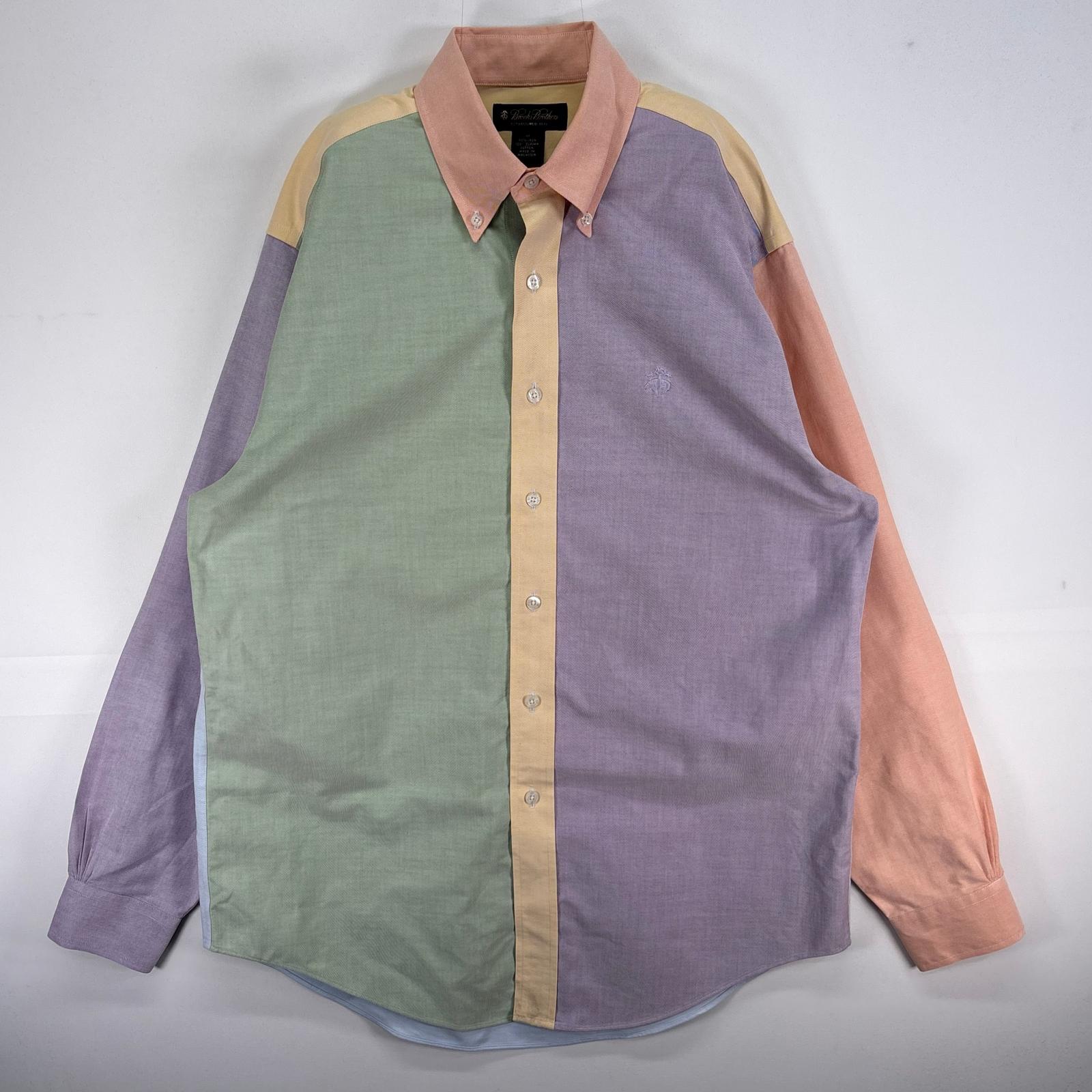 古着 ブルックスブラザーズ Brooks Brothers 長袖シャツ ボタンダウン パターンカラー ボタンダウン M マルチカラー メンズ 【中古】|古着屋NIKKU