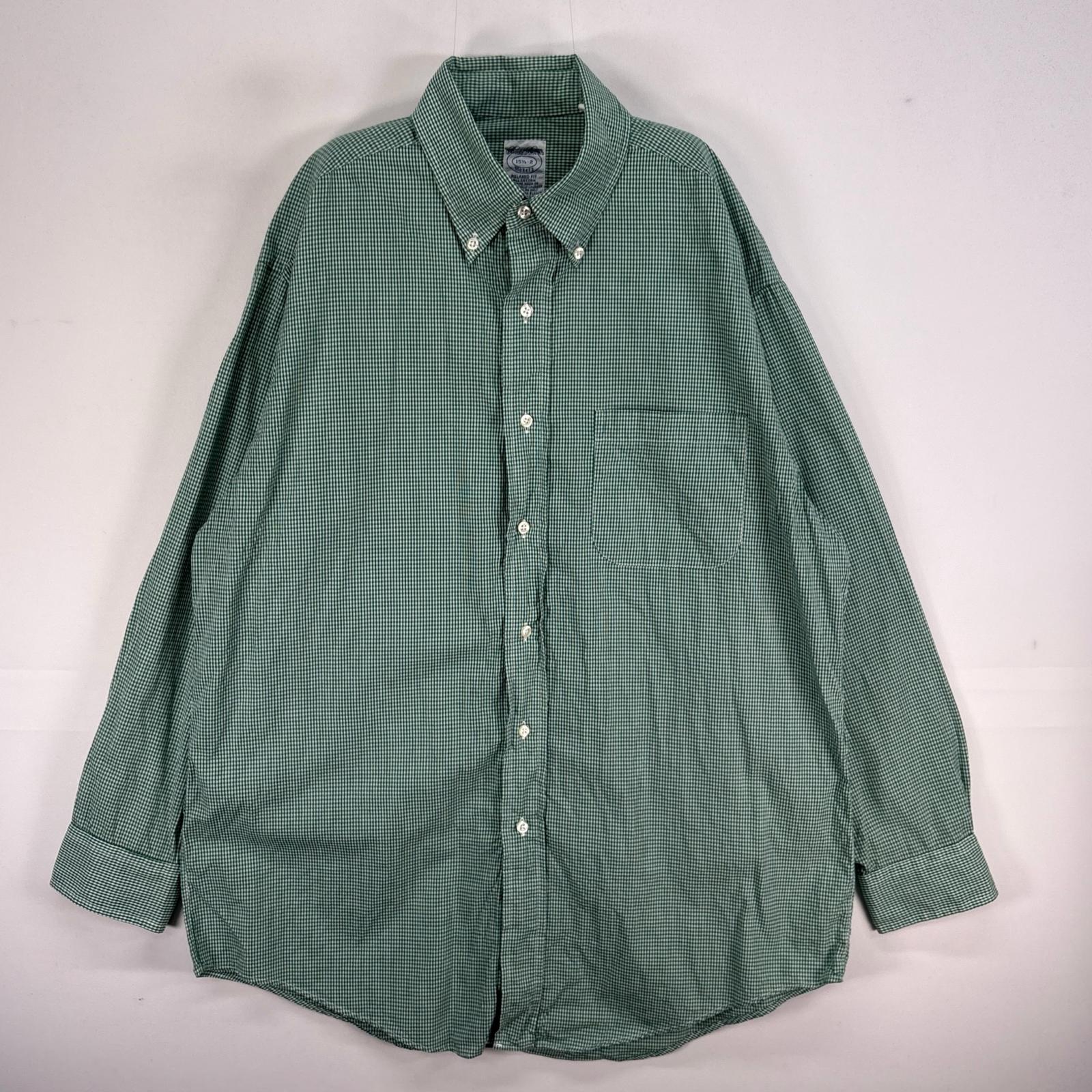 古着 ブルックスブラザーズ Brooks Brothers 長袖シャツ Makers USA製 ボタンダウン M ブルー系 チェック メンズ 【中古】