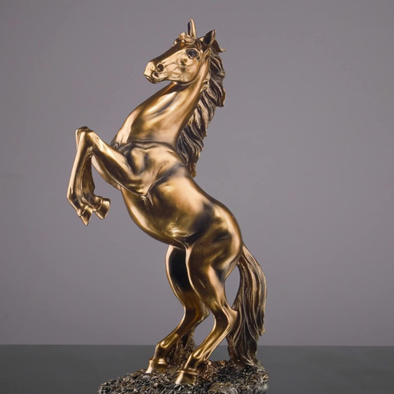 楽天市場】風水置物 置き物 馬の像 うま 本物そっくり 馬の彫像 タイプ