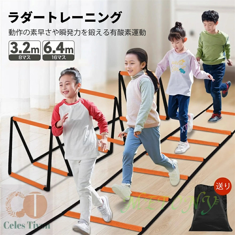 楽天市場】ラダー トレーニング 3.2m 8マス 6.2m 16マス ハードル