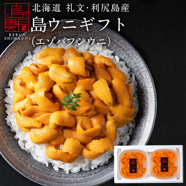【新物予約】うに 北海道 礼文・利尻島産 生エゾバフンウニ 160g(80g×2)【ギフト箱入り】 【送料無料】<br>グルメ ギフト セット お取り寄せグルメ 雲丹 食品 食べ物 贈り物 誕生日 プレゼント ミョウバン未使用 海産物 海鮮丼 海鮮 高級 贈答品 生うに 塩水 父の日 お中元