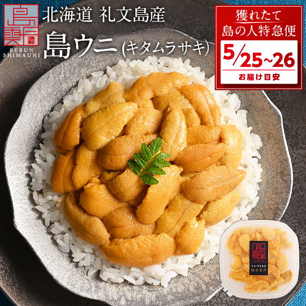 【5月25日～5月26日お届け】うに 北海道 礼文・利尻島産 生キタムラサキウニ 90g【送料無料】<br><br>雲丹 生うに 塩水パック 塩水ウニ ギフト グルメ 食品 食べ物 海鮮 寿司 贈り物 お取り寄せグルメ ミョウバン未使用 内祝い お返し プレゼント 高級 母の日 父の日 お中元