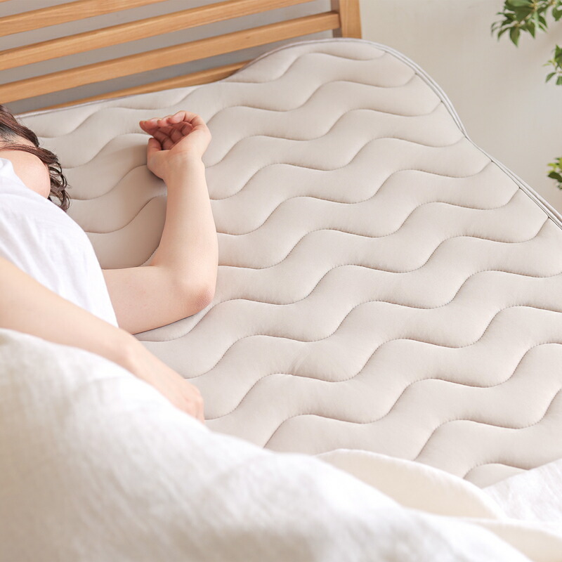 プウアボーテ　レーヴマット　グレー　シングルサイズ（敷きパッド） ⚿リバーシブル レーヴマット S 着るのは面倒！寝るだけ！ 光電子