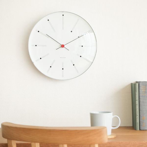 楽天市場】掛け時計 アルネ ヤコブセン BANKERS WALL CLOCK 29cm 北欧