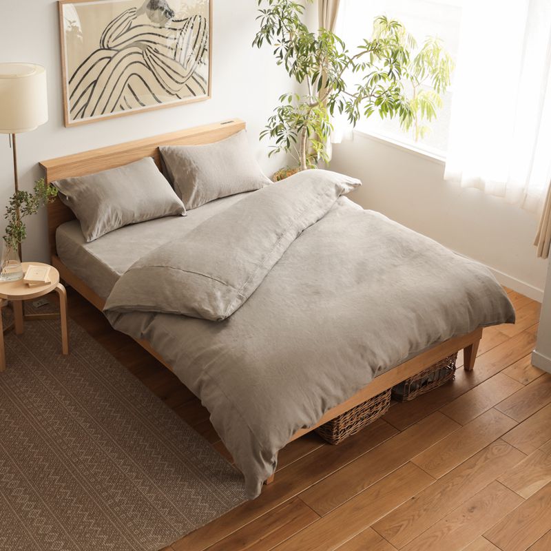 掛け布団取りまかなう fog linen work シングル コンフォーターケース 自然的 白いこと あした着相応う