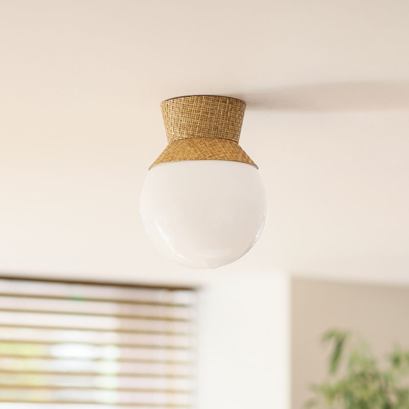 シーリングライト SHIF 天井照明 LED電球（60W）付属 ガラス 紙布 日本製 ナチュラル ヴィンテージ あす着対応