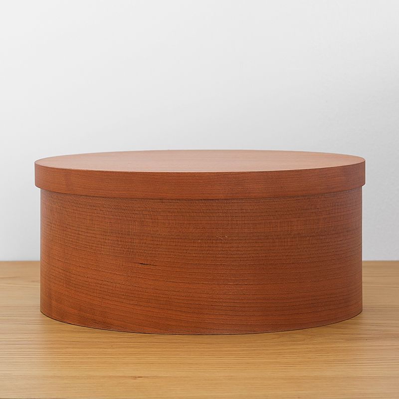 シェーカーボックス Lサイズ オーバル 楕円 収納 ボックス チェリー材