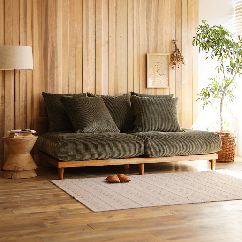 ナチュラルフレーム】 ソファー AGRA アグラ 3人掛け ソファ 北欧