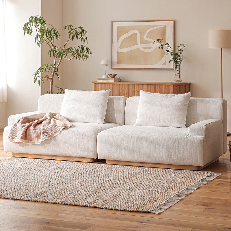 Class unit sofa 1.5人掛けセット Cタイプ ユニットソファー 組み合わせ ソファーセット Class クラス 1.5人掛け左アーム×1.5人掛け右アーム 北欧 カバーリング ペット対応生地 アイボリー グレー