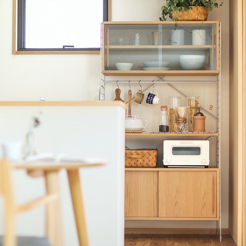 【楽天市場】食器棚 キッチンキャビネット カップボード キッチン