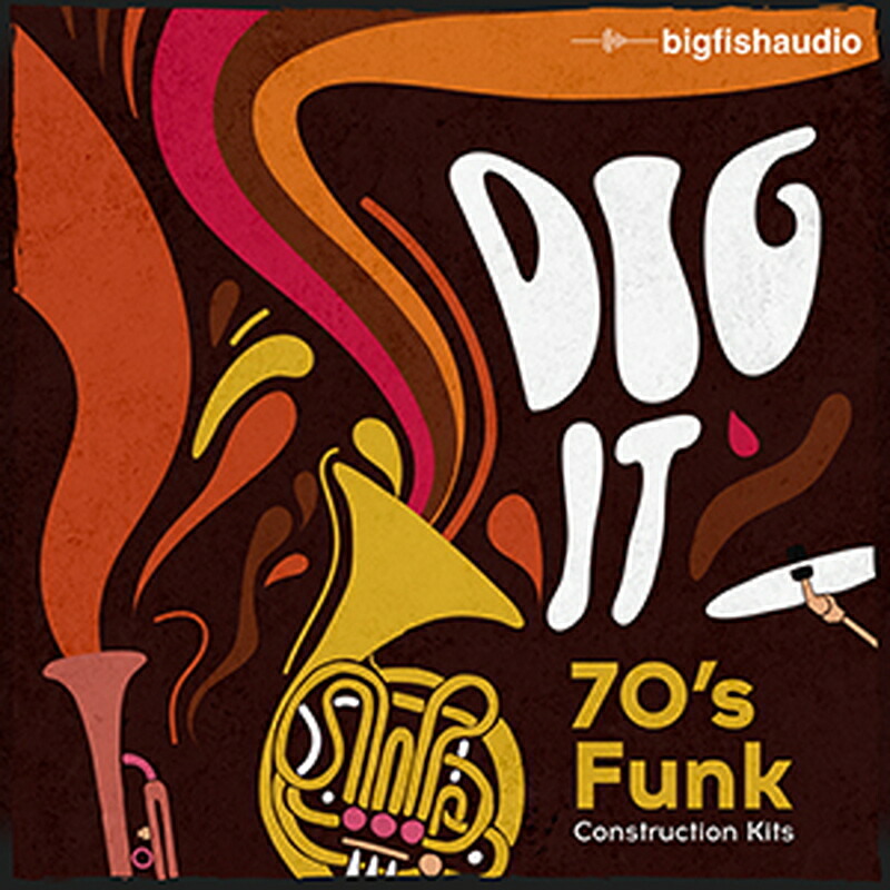BIG FISH AUDIO DIG IT 70'S FUNK CONSTRUCTION KITS(オンライン納品)(2時間以内に納品) プラグインソフト