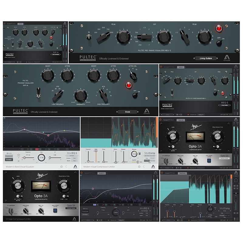 APOGEE FX Bundle - Bundle of all 5 plugins (アポジー)(ソフトウェアバンドル)(オンライン納品)(2時間以内に納品) プラグインソフト