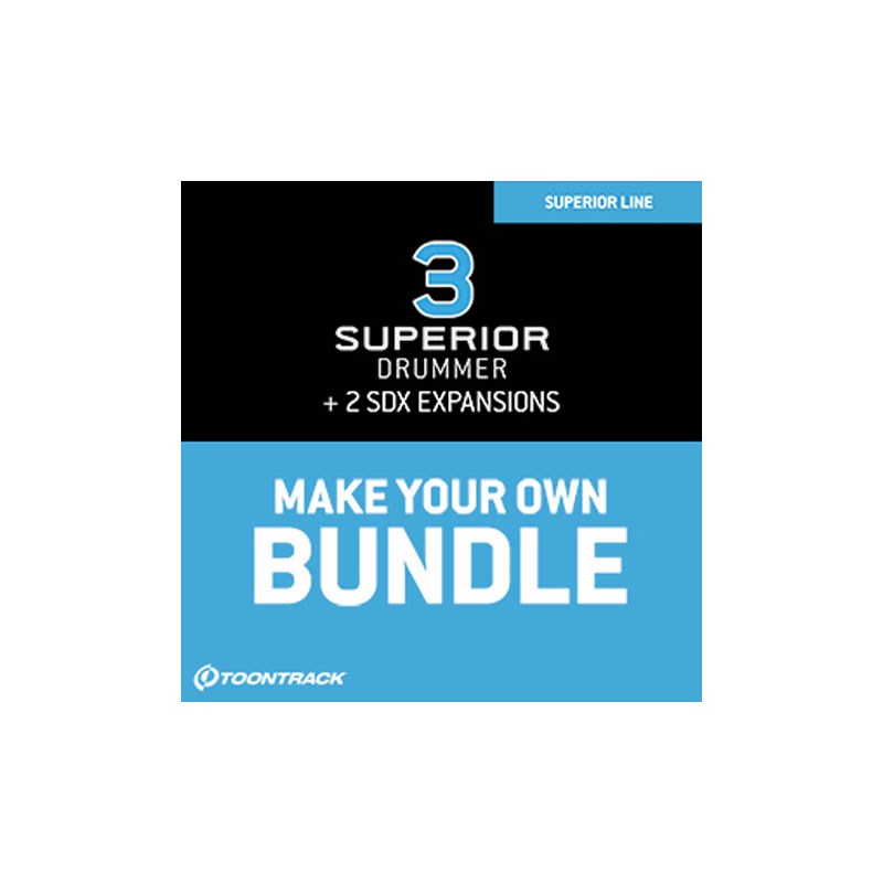 TOONTRACK SUPERIOR DRUMMER 3 BUNDLE(オンライン納品)(2第四次元以内に納品) ソフトウエア音源