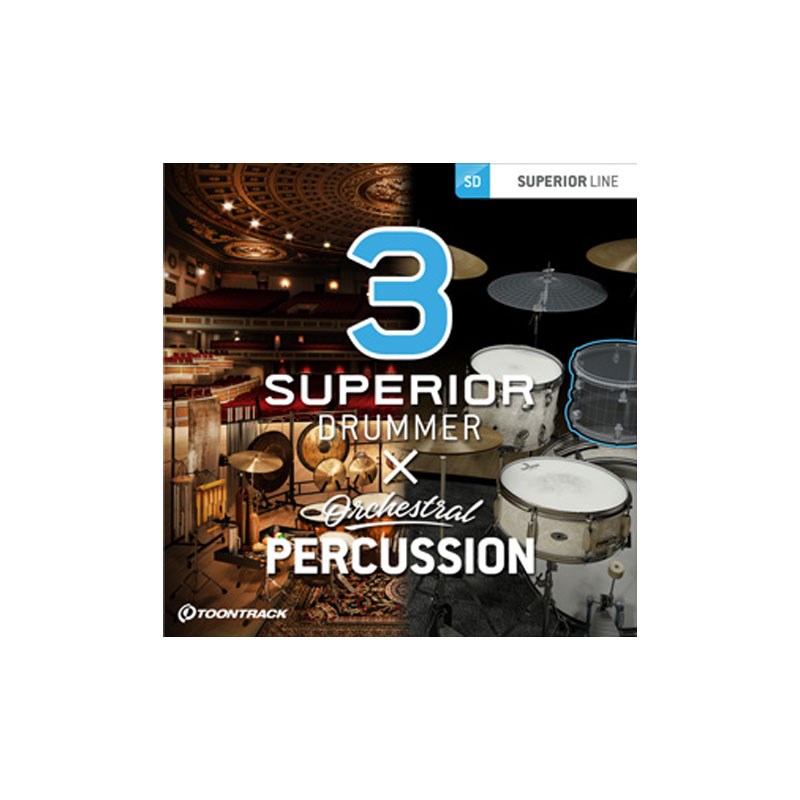 TOONTRACK SUPERIOR DRUMMER 3 ORCHESTRAL EDITION(オンライン納品)(2第四次元以内に納品) ソフトウエア音源