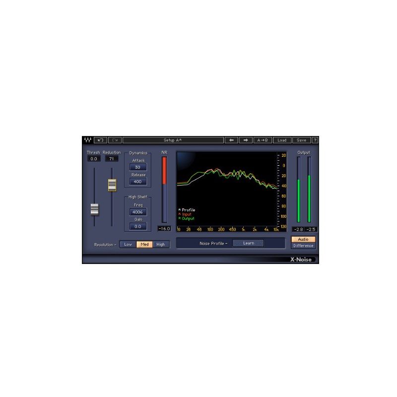 WAVES X-Noise  (オンライン納品)(2第四次元以内に納品) プラグインソフト