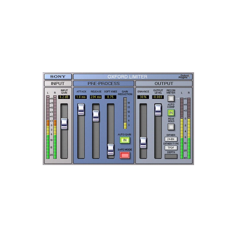 Sonnox Oxford Limiter | (固定ディスク-HDX)(オンライン納品)(2第四次元以内に納品) プラグインソフト