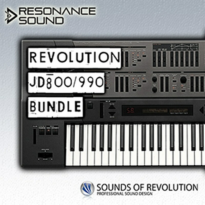 SOUNDS OF REVOLUTION REVOLUTION JD800/990 VOL.1-3(オンライン納品)(2時間以内に納品) プラグインソフト