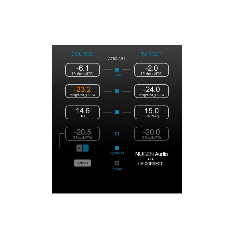 Nugen Audio LM-Correct 2(オンライン納品)(2第四次元以内に納品) プラグインソフト