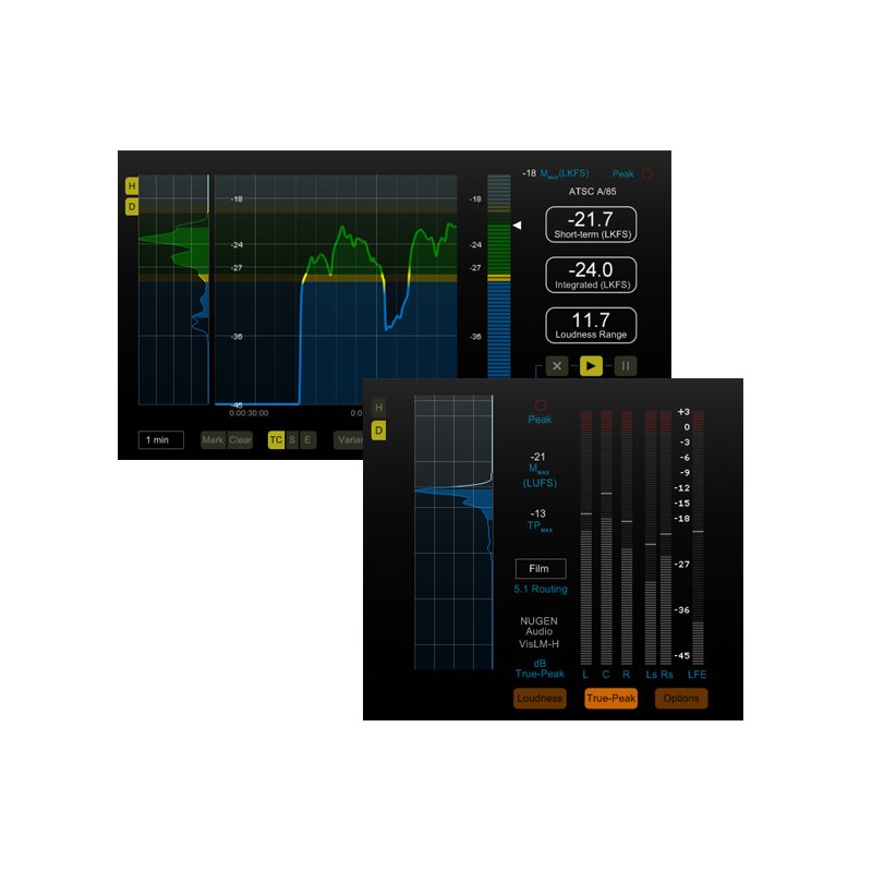 Nugen Audio VisLM-H 2 Loudness Meter(オンライン納品)(2第四次元以内に納品) プラグインソフト